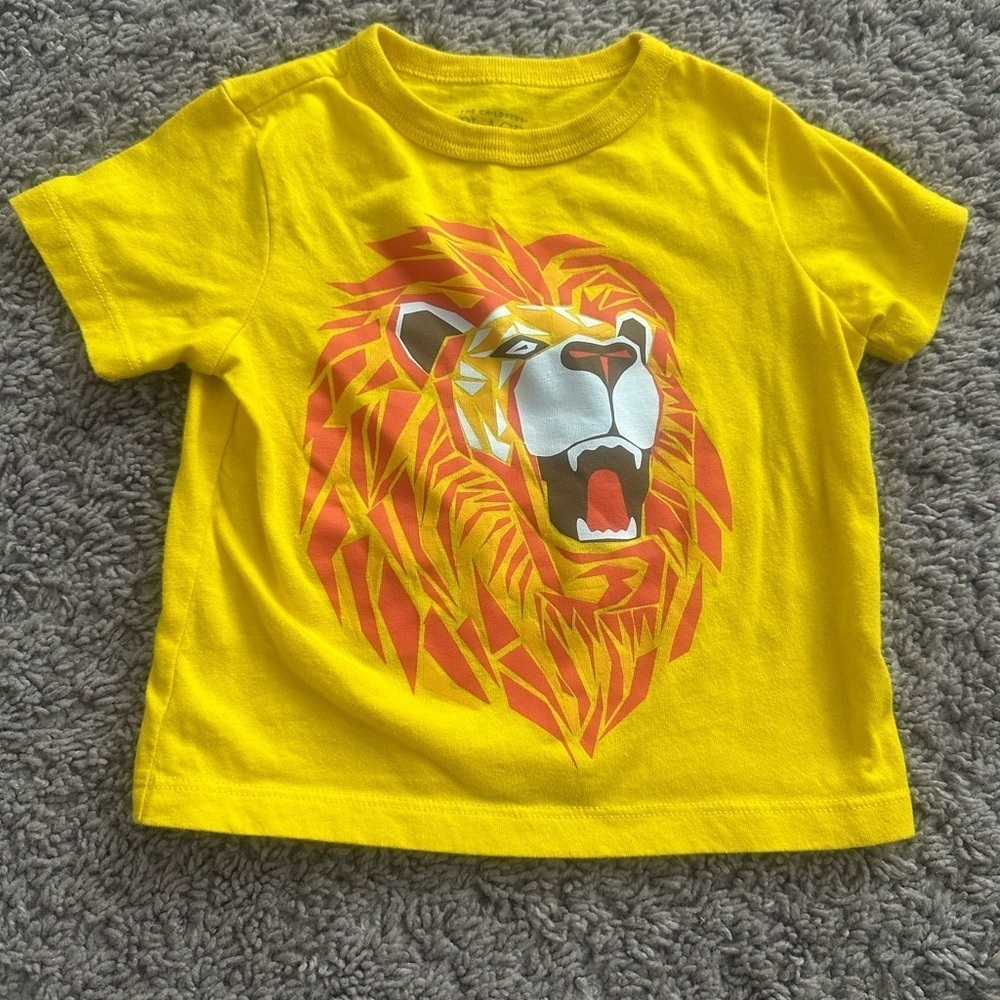 Yellow Lion Graphic Kids T-Shirt